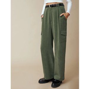 Reformation Jackson Pant 26" / Size 10 / Fern Green Wide Leg Cargo